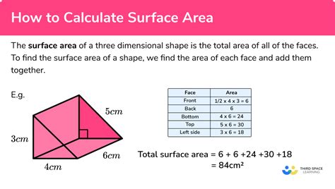 surface area calculator example